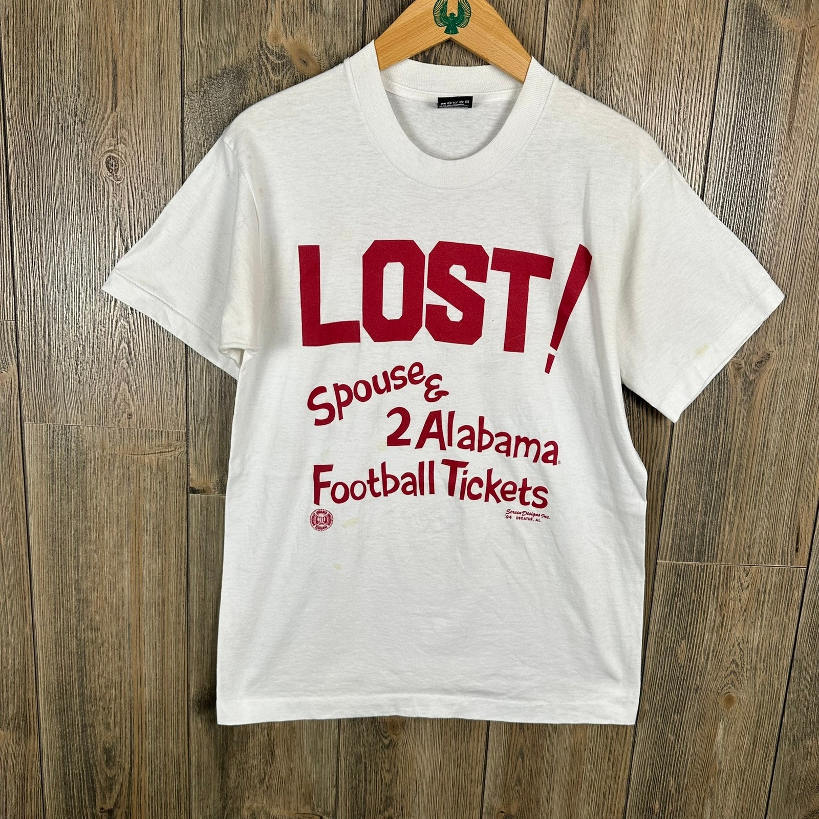 Alabama Crimson Tide Vintage 1994 Funny Football Reward For Tickets TShirt M